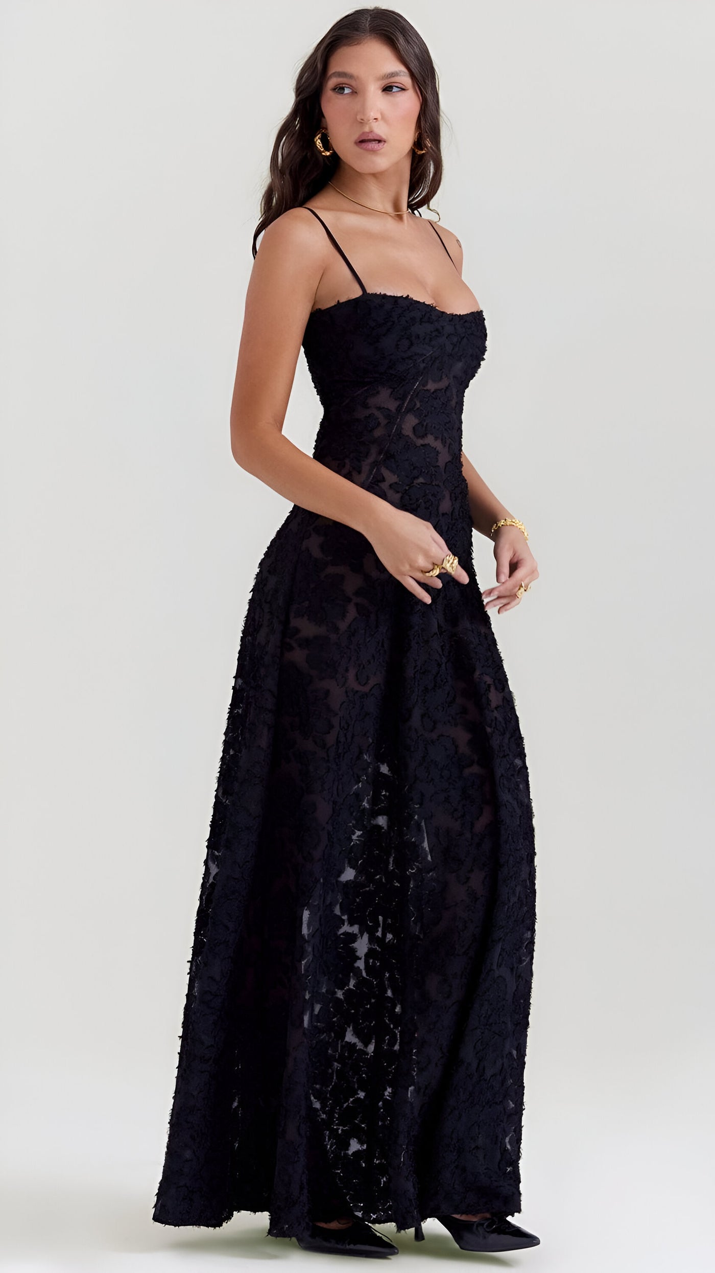 Glamour - Lace-up Dress