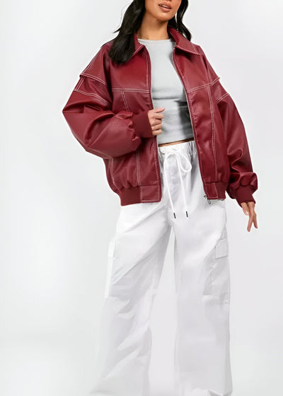 Linde - Leather Bomber