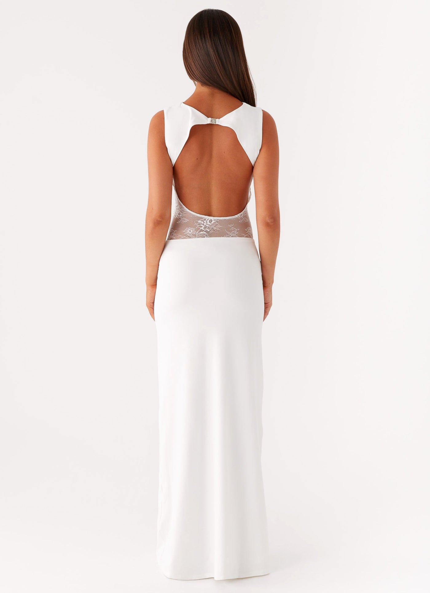 Sayena Lace Maxi Dress - White