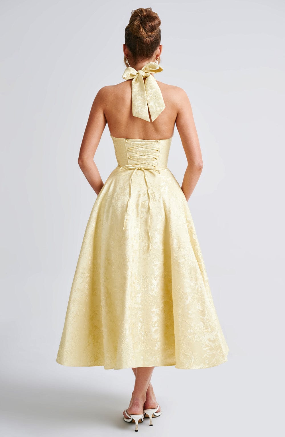 Lina Midi Dress - Lemon