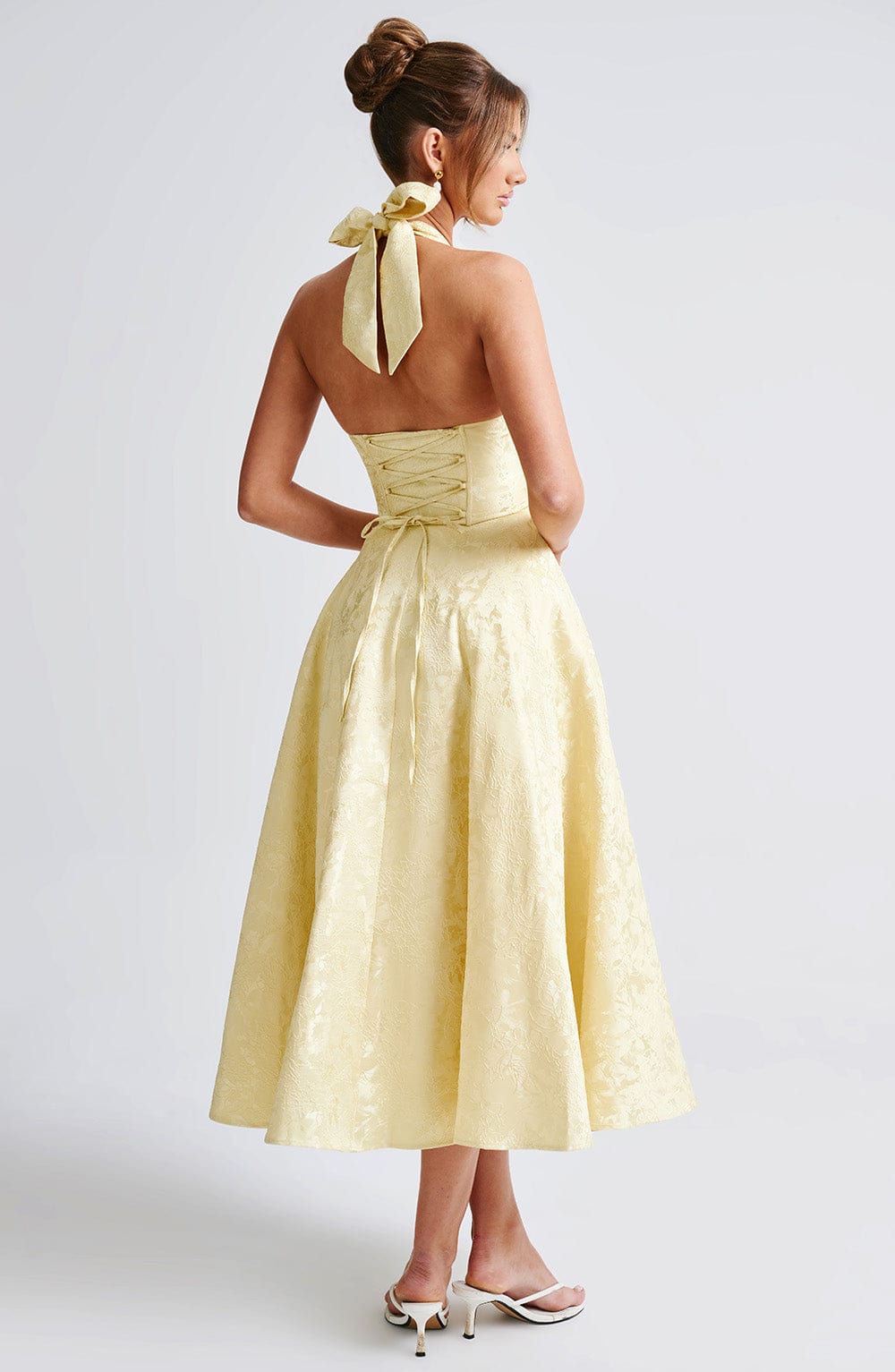 Lina Midi Dress - Lemon