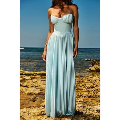 Ocean Blue Maxi Dress