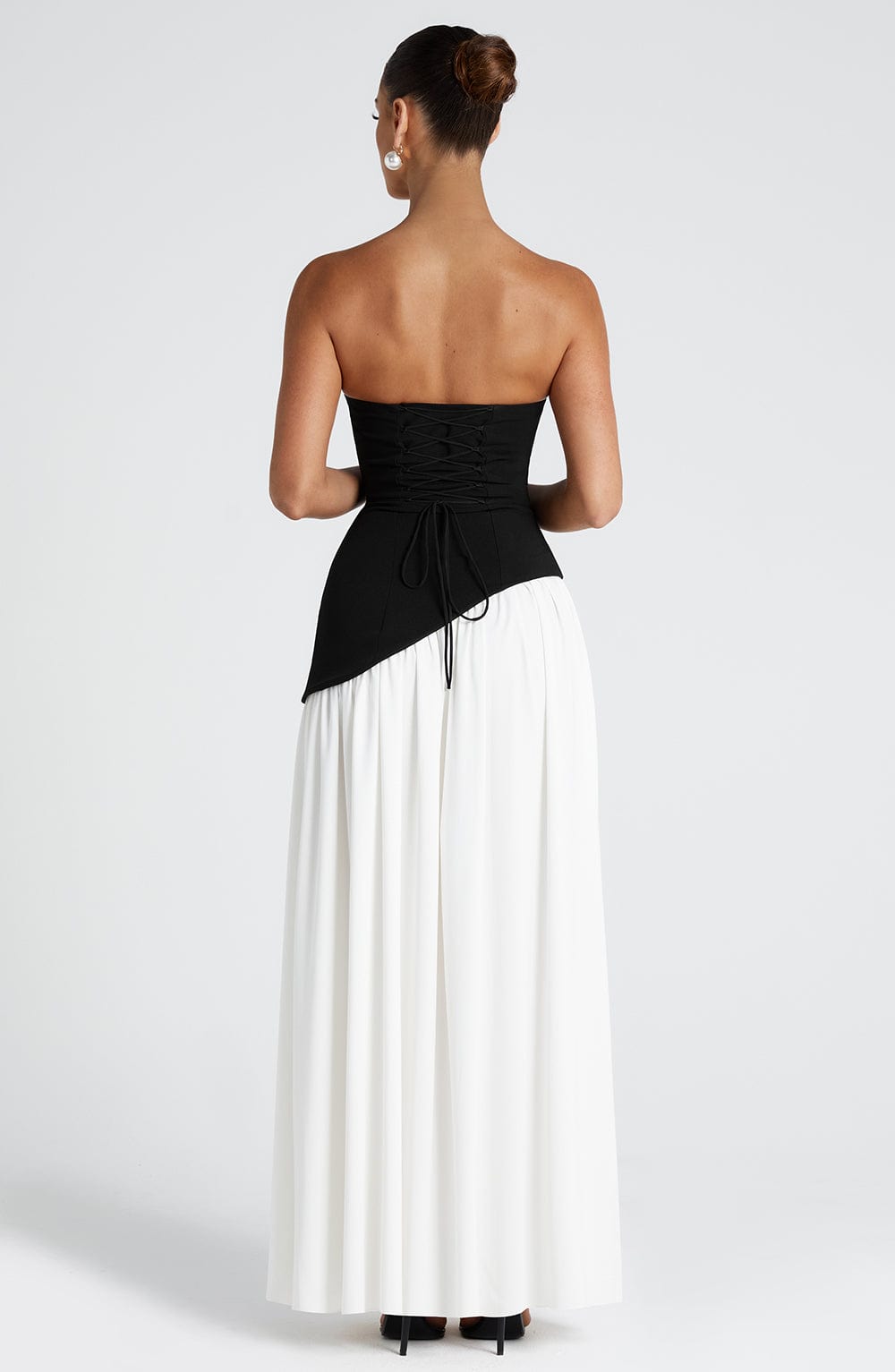 Roxen Maxi Dress - Black/White