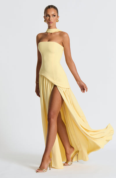 Michella Maxi Dress - Lemon