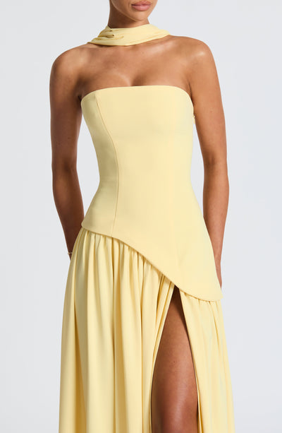 Michella Maxi Dress - Lemon