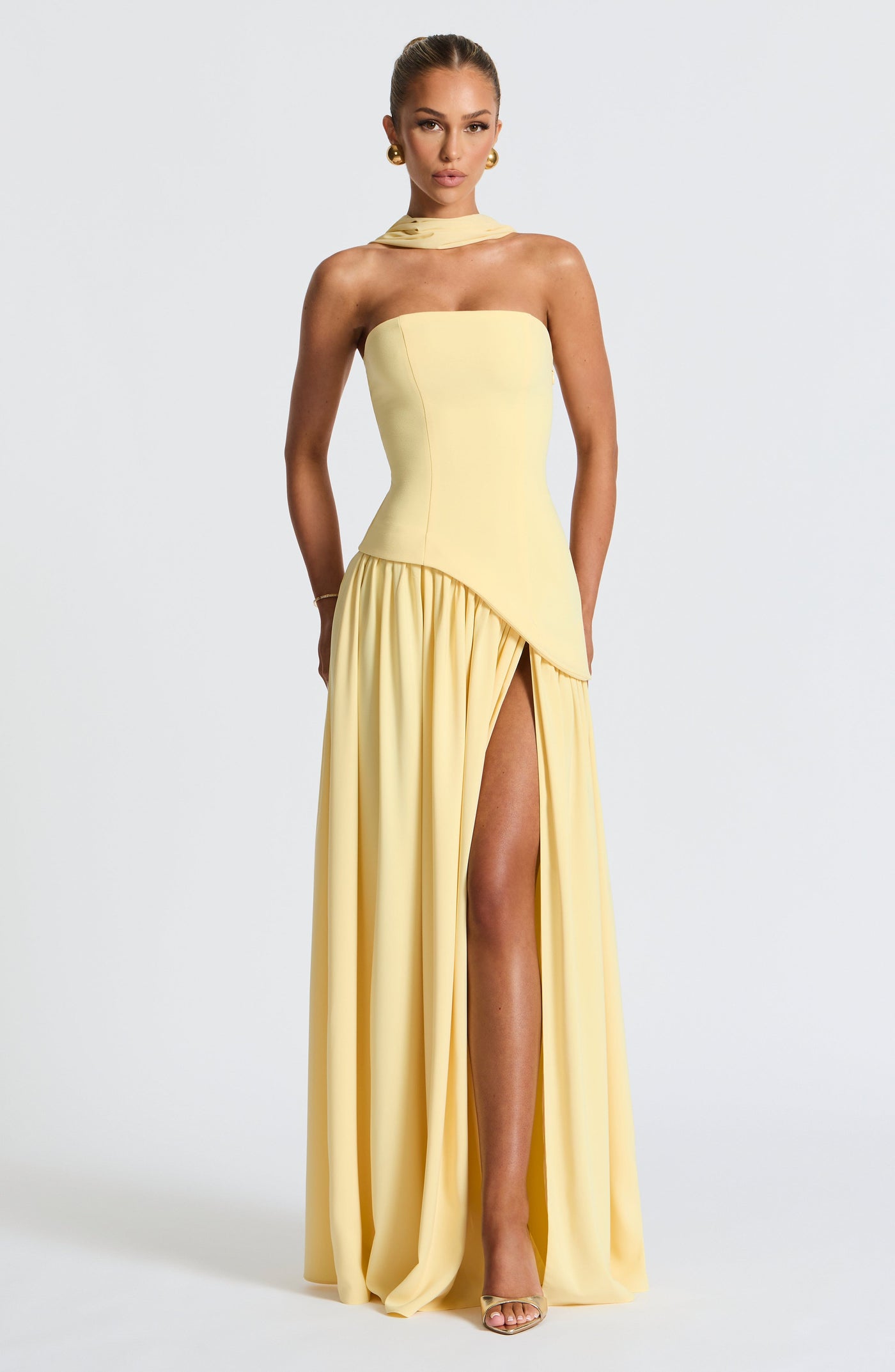 Michella Maxi Dress - Lemon