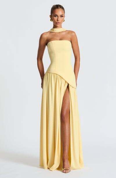Michella Maxi Dress - Lemon