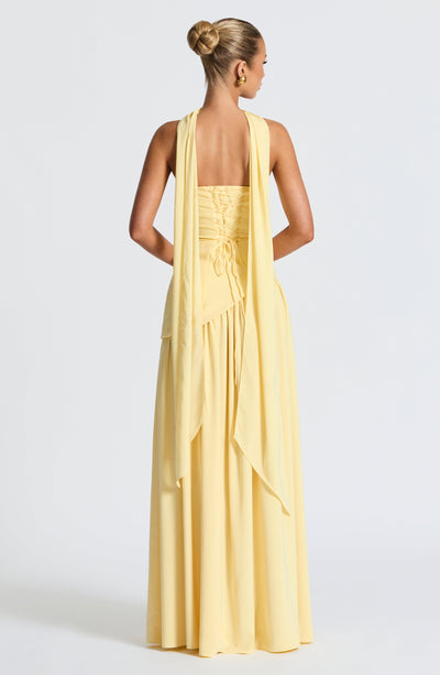 Michella Maxi Dress - Lemon