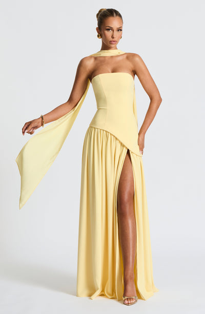 Michella Maxi Dress - Lemon