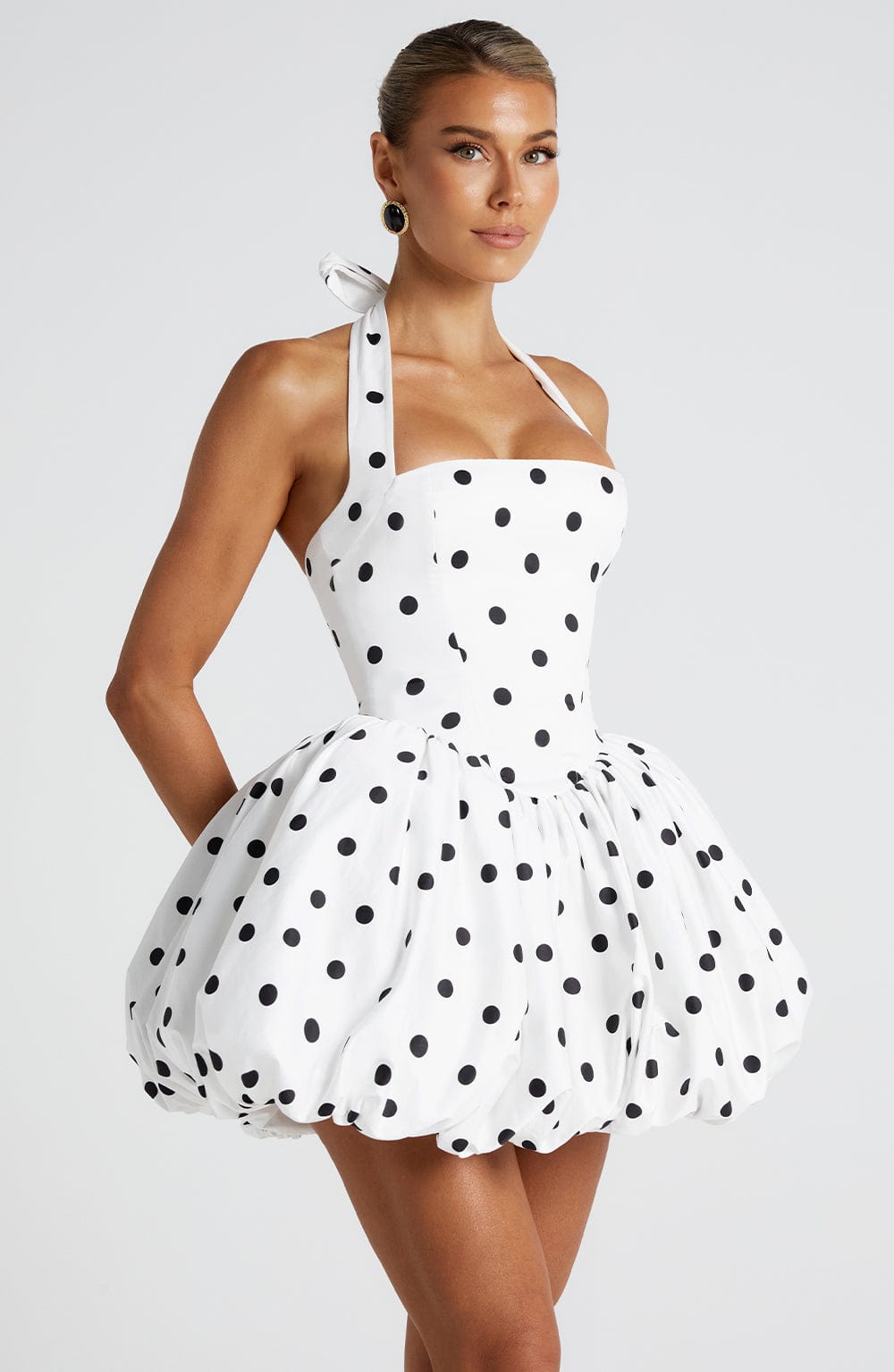 Sienna Mini Dress - Polka Dot Print
