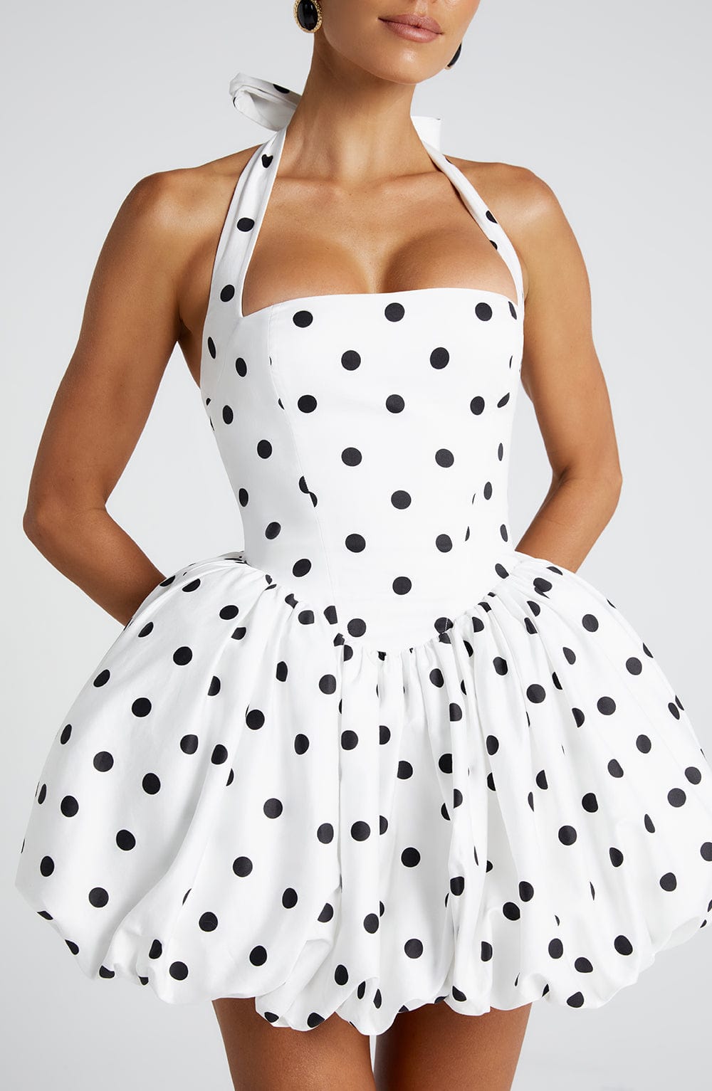 Sienna Mini Dress - Polka Dot Print