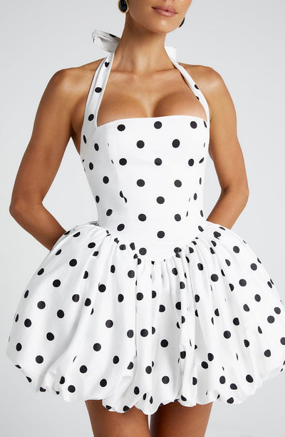 Sienna Mini Dress - Polka Dot Print