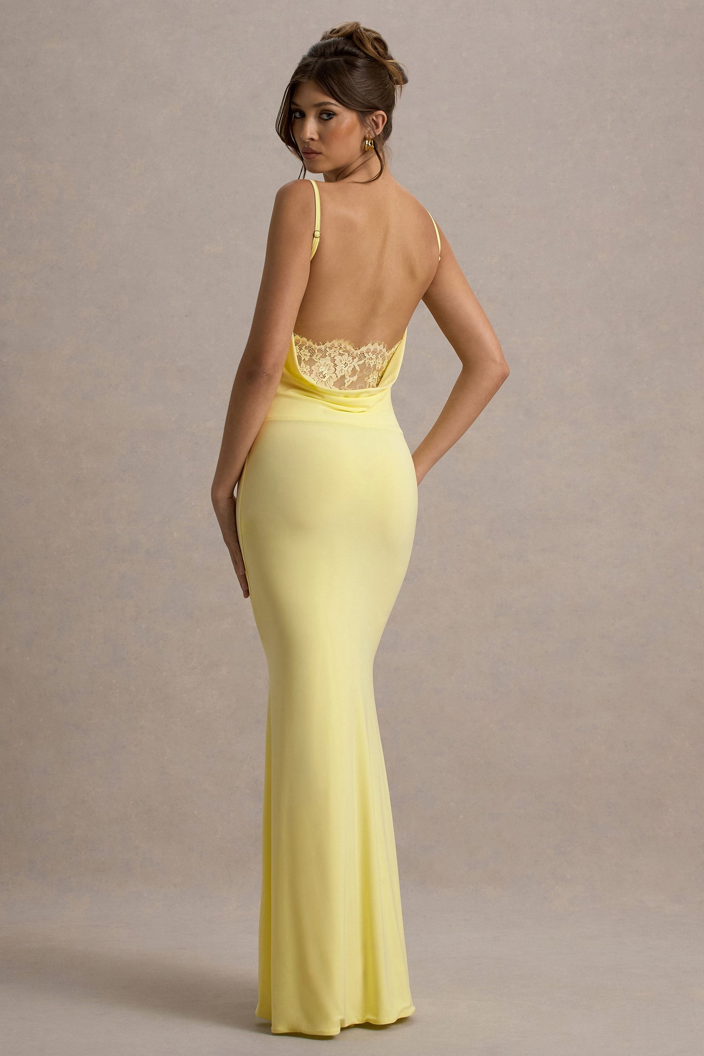 Lemon Backless Dress
