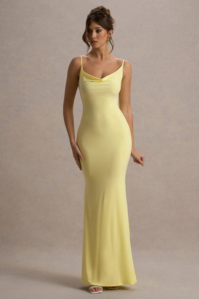 Lemon Backless Dress