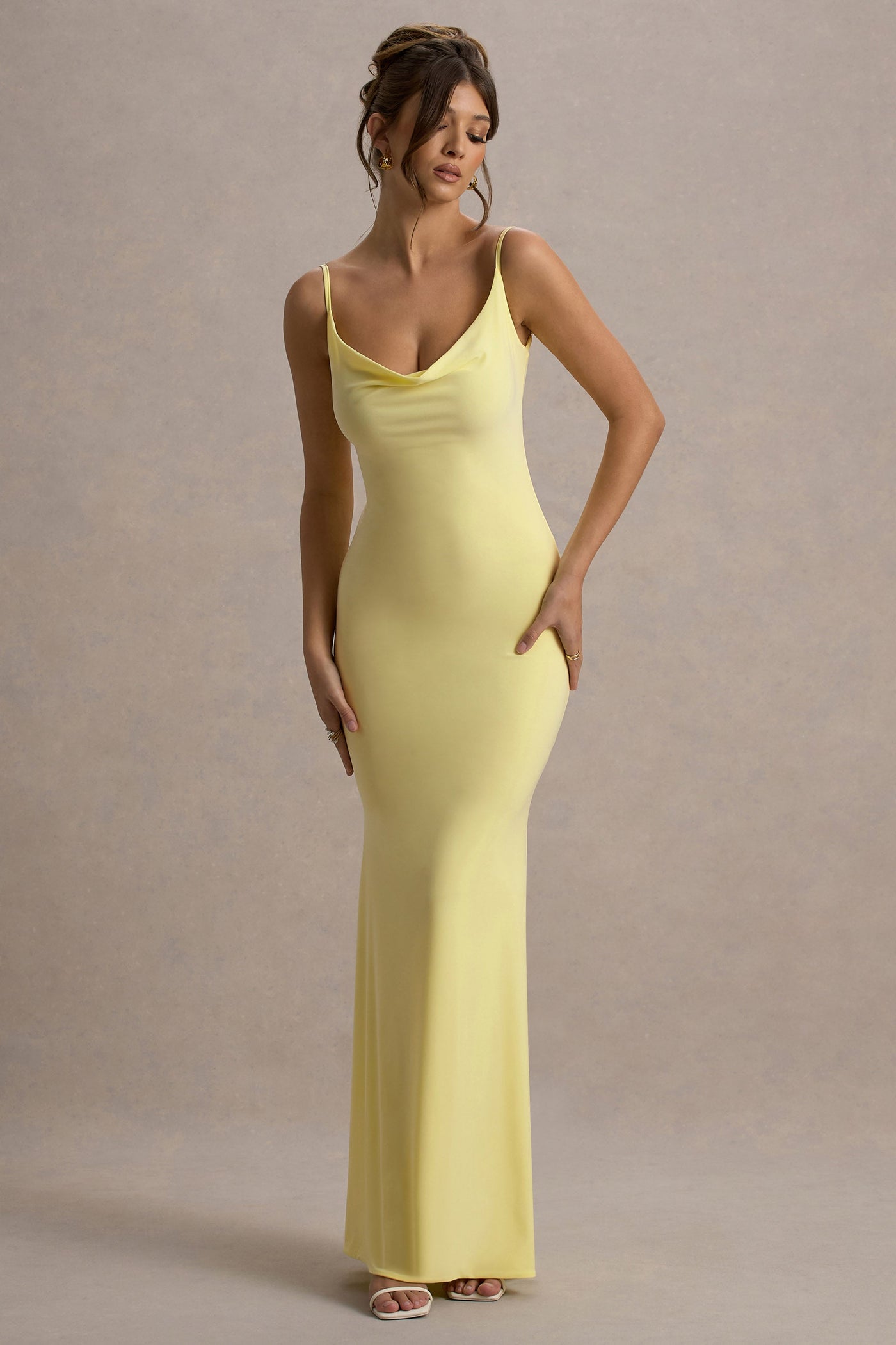 Lemon Backless Dress