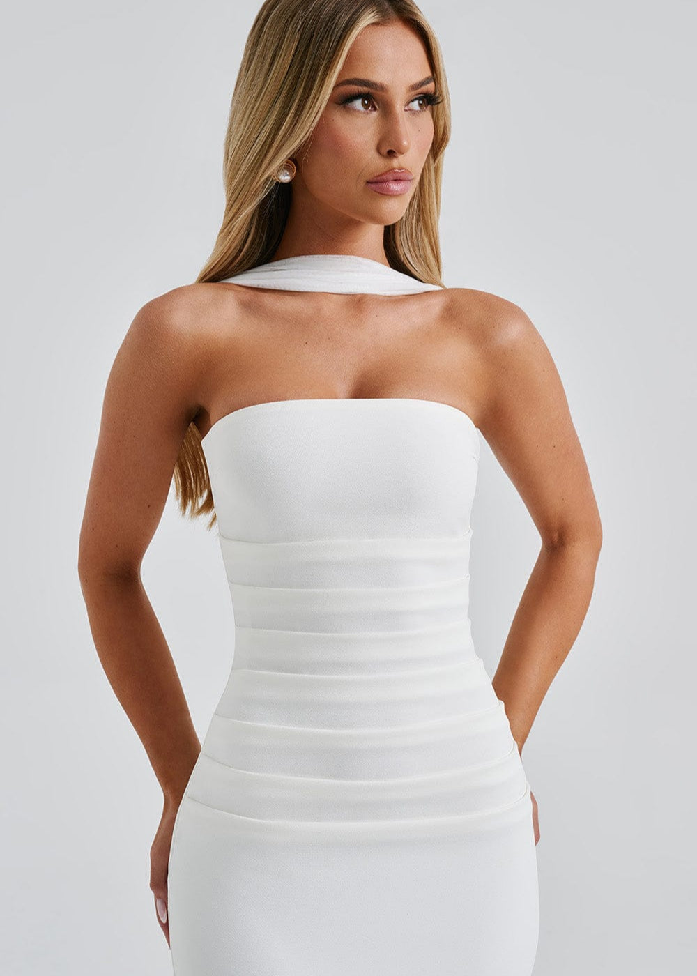 Julie - White Maxi Dress