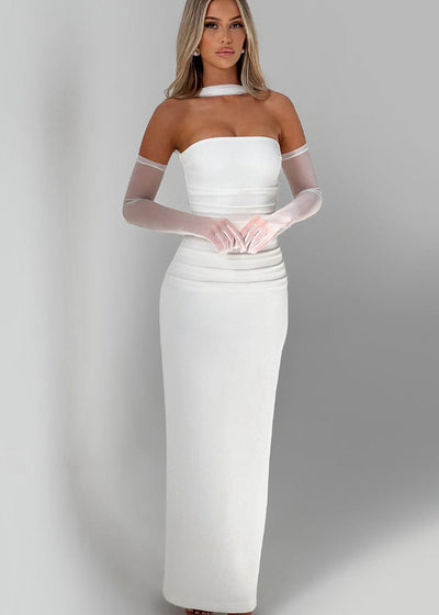 Julie - White Maxi Dress
