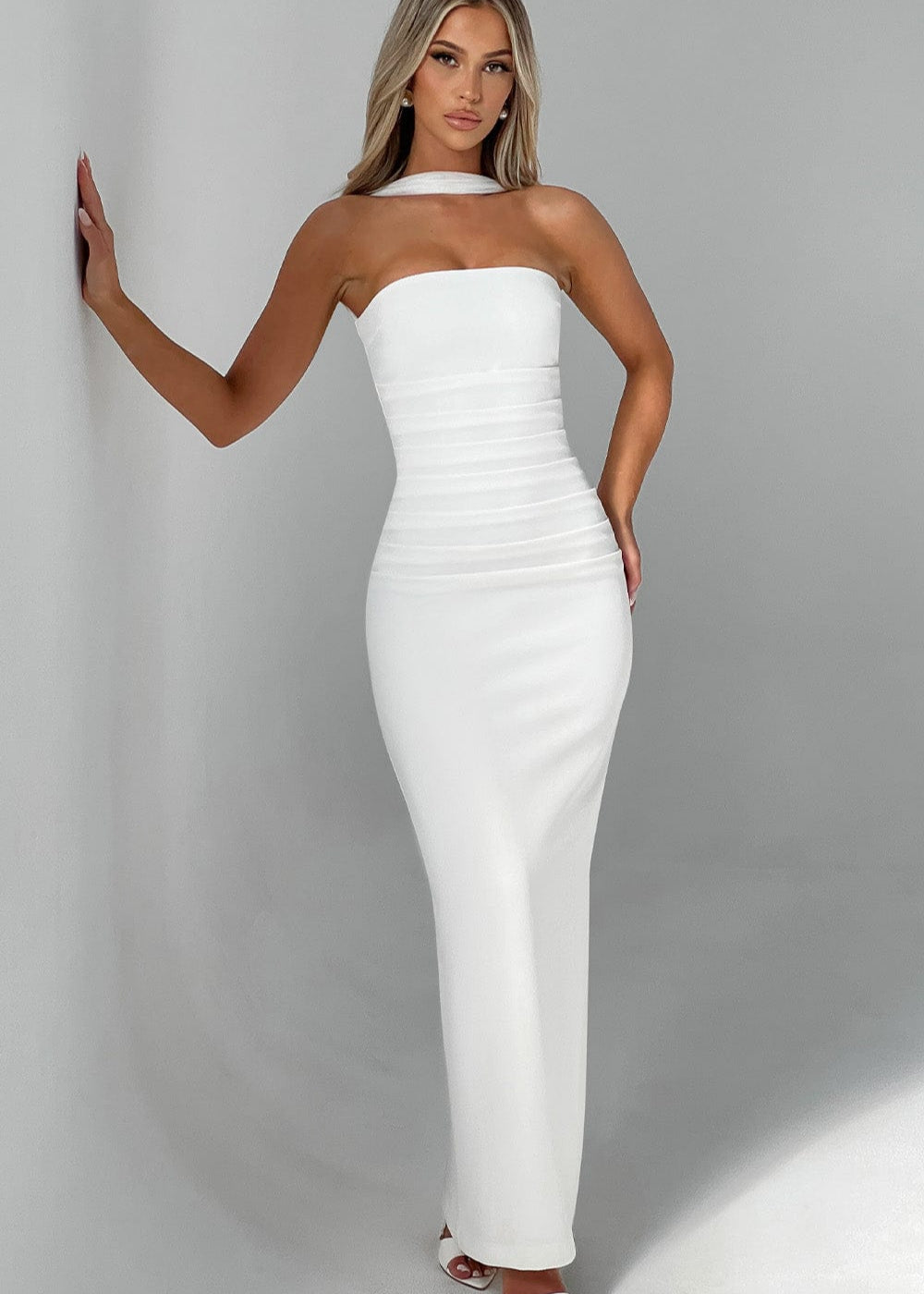 Julie - White Maxi Dress